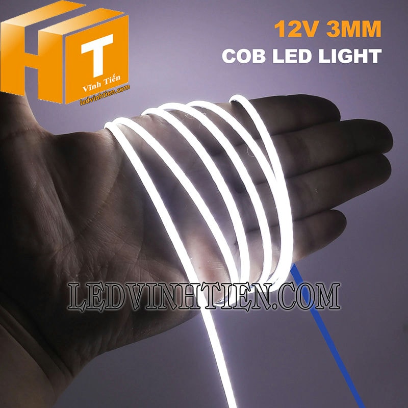 Dây đèn led COB ánh sáng trắng