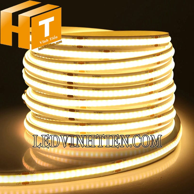 Led dây COB 5m màu vàng đậm