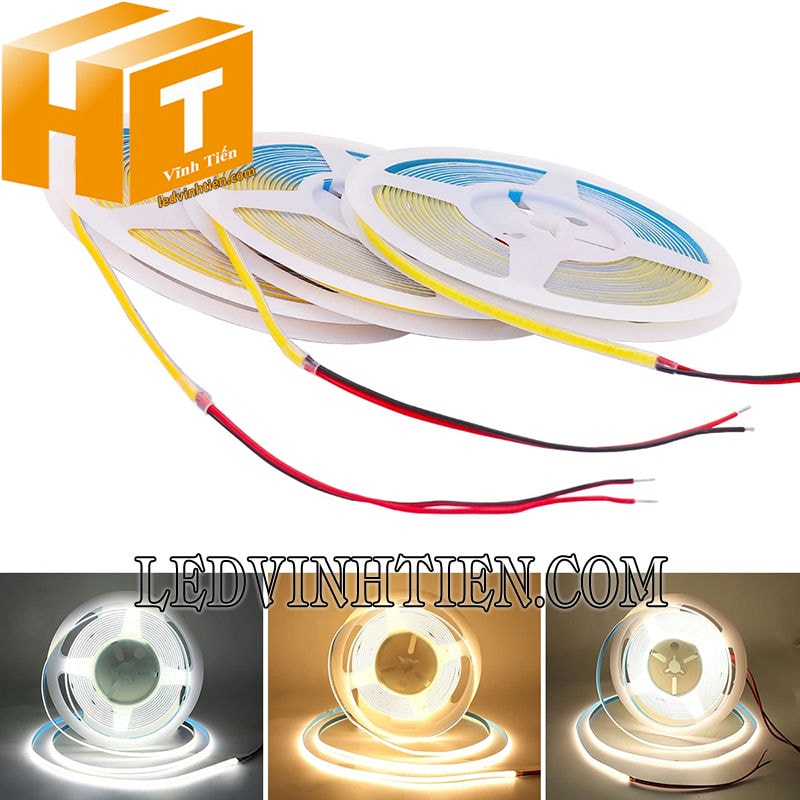 Led dây COB 5m 12V DC giá rẻ