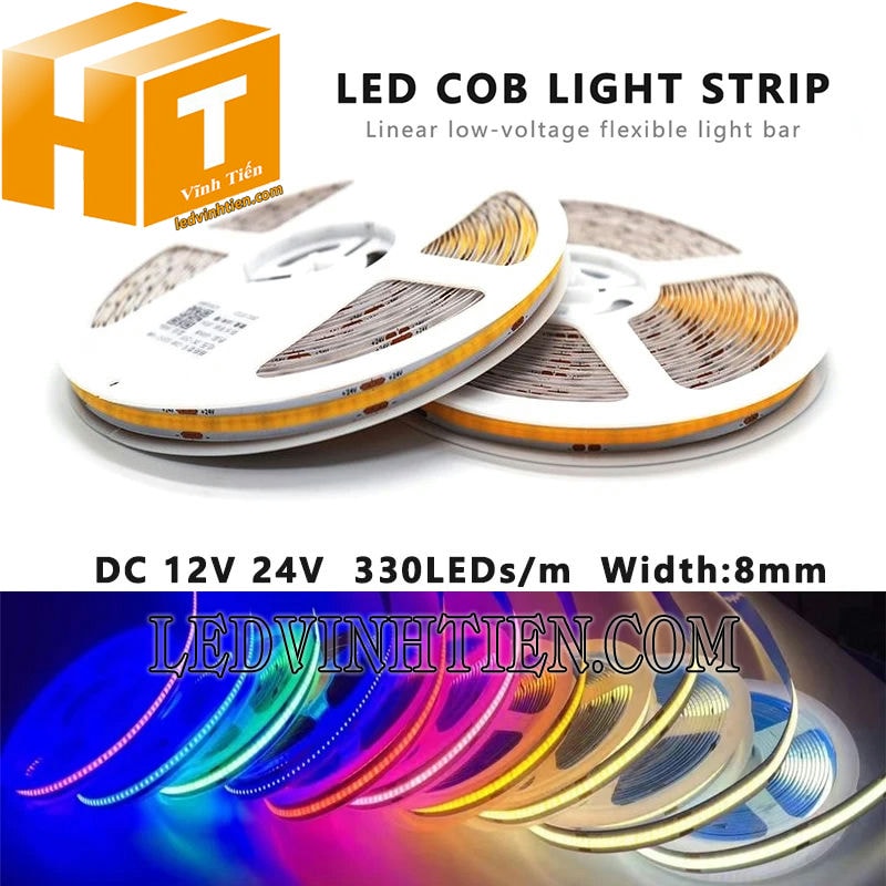 Đèn led dây COB 12V cuộn 5m