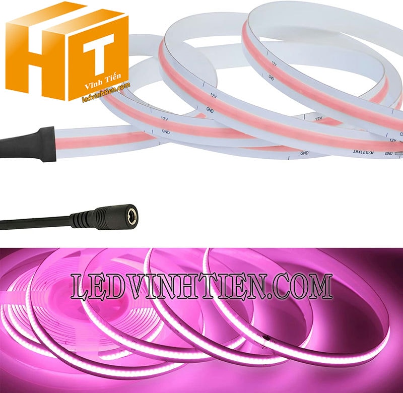 Led dây COB màu hồng siêu sáng