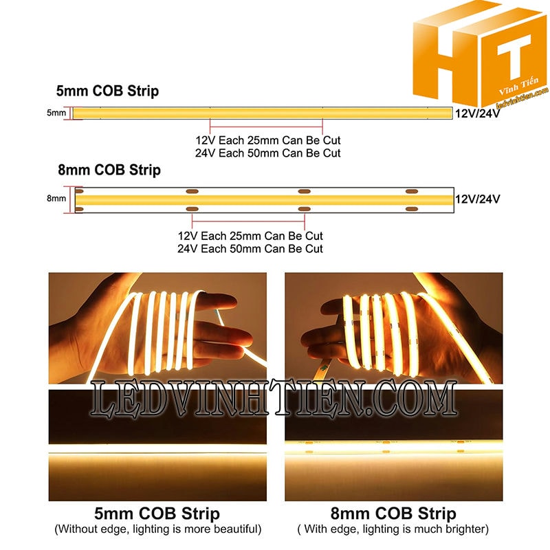 Led dây dán COB giá rẻ