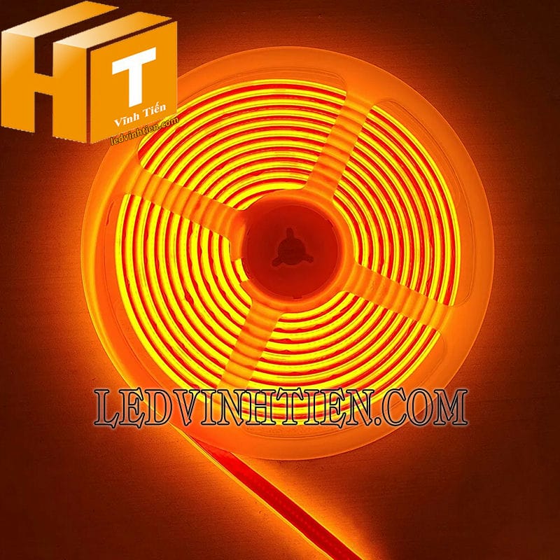 Led dây dán COB 24V màu cam