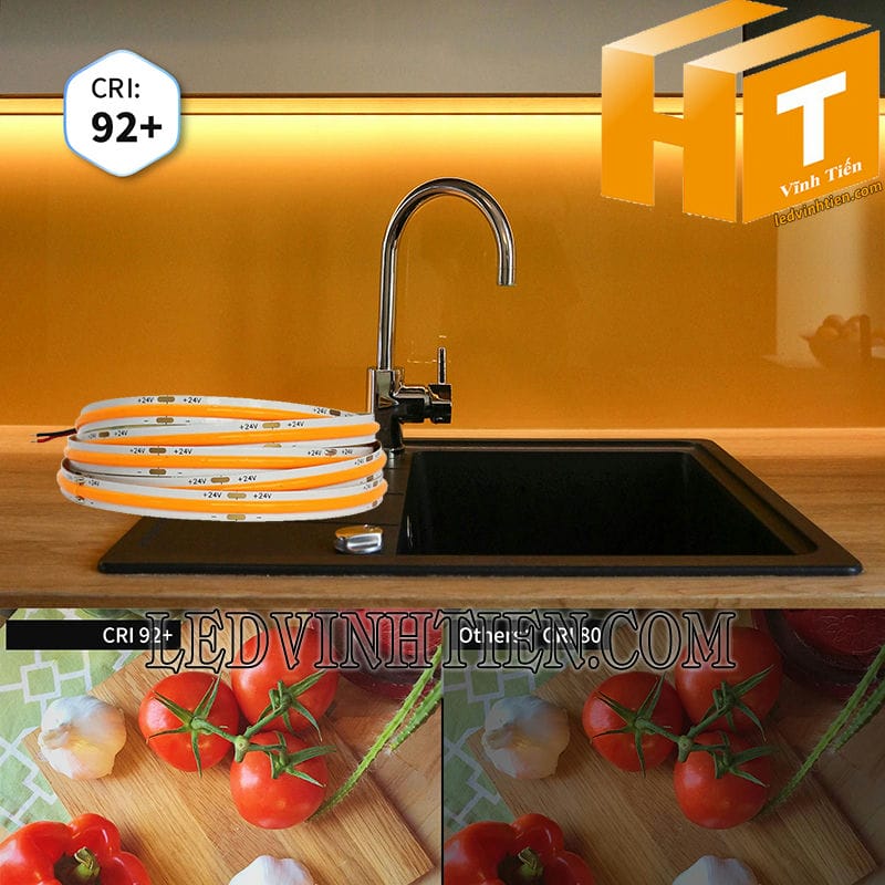 Led dây dán COB màu cam giá rẻ