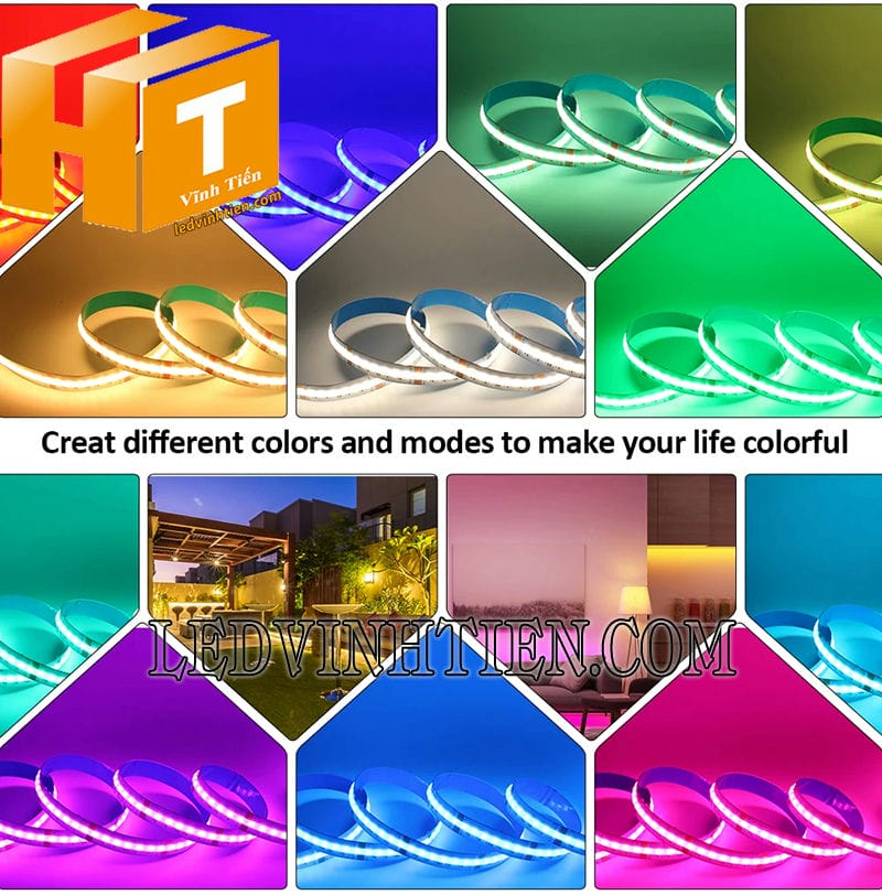 Đèn led dây COB 24V siêu sáng