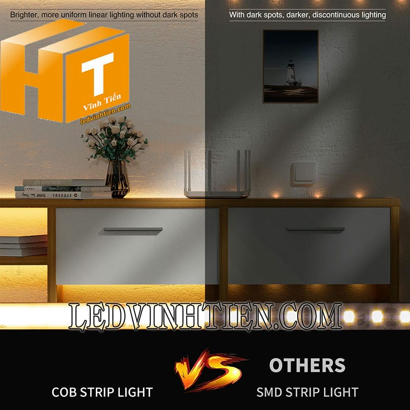 Đèn led dây 24V màu vàng đậm