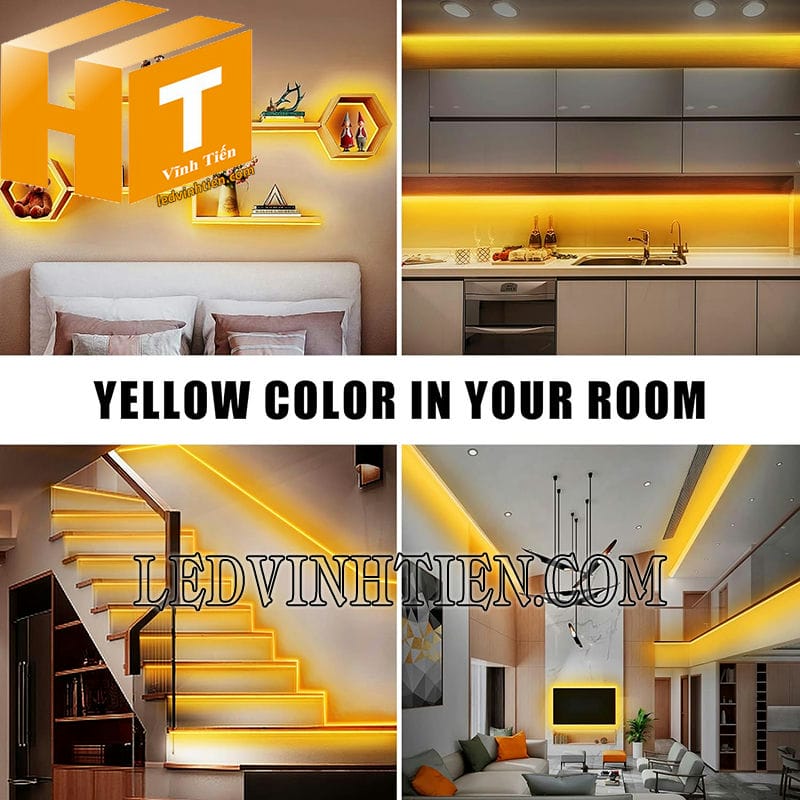 Đèn led dây 24V màu vàng