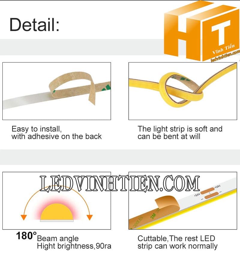 Đèn led dây COB cao cấp