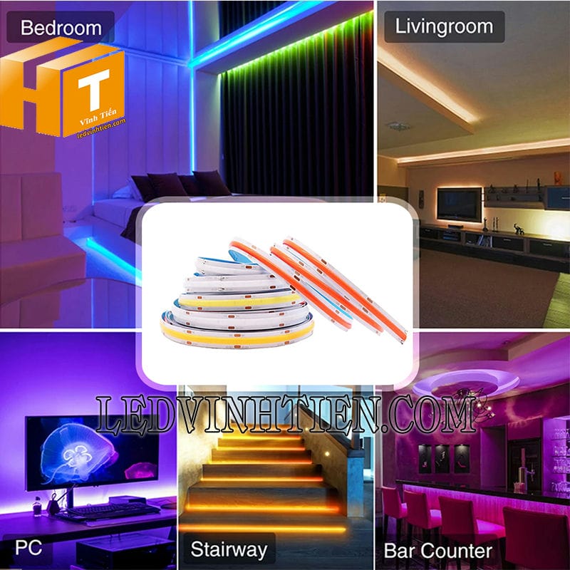 Dây đèn led 24V COB dùng trang trí khách sạn