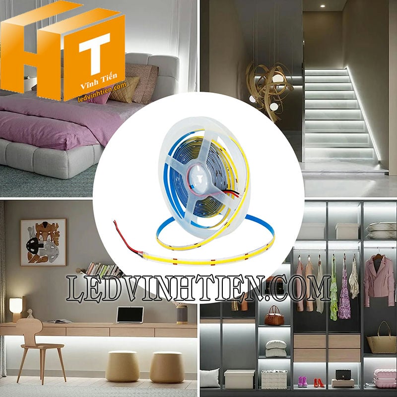 Đèn led dây COB 24V ánh sáng trắng