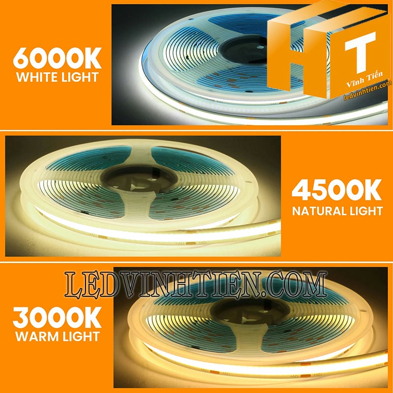 Đèn led dây COB dùng điện DC 24V