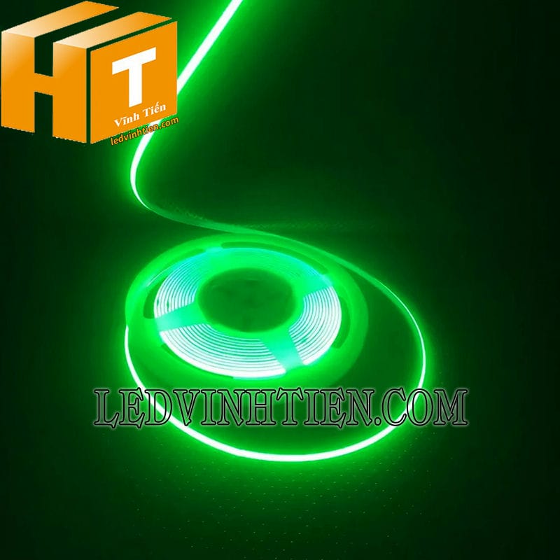 Đèn led dây COB 24V DC màu xanh lá