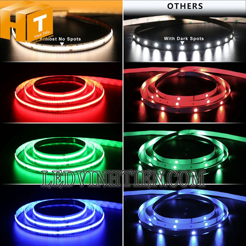 Đèn led dây dán COB 24V DC loại tốt