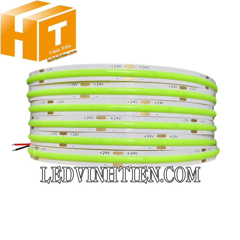 Dây đèn led 24V COB màu xanh lá