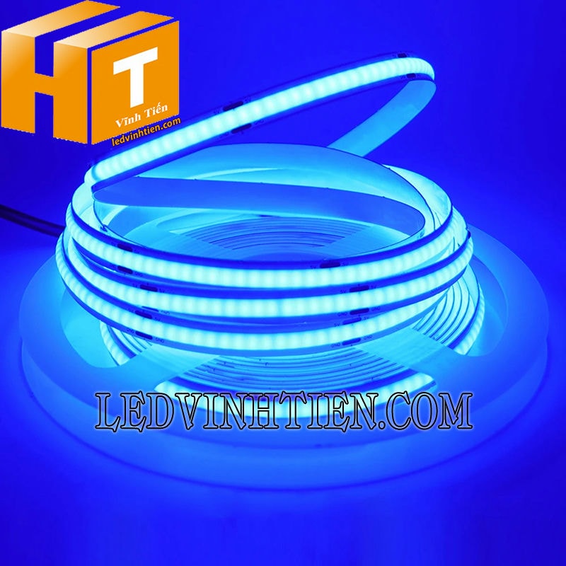 Đèn led dây COB màu xanh dương