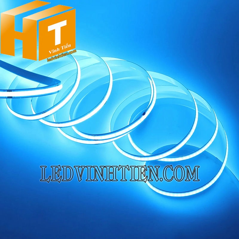 Đèn led dây COB màu xanh ngọc