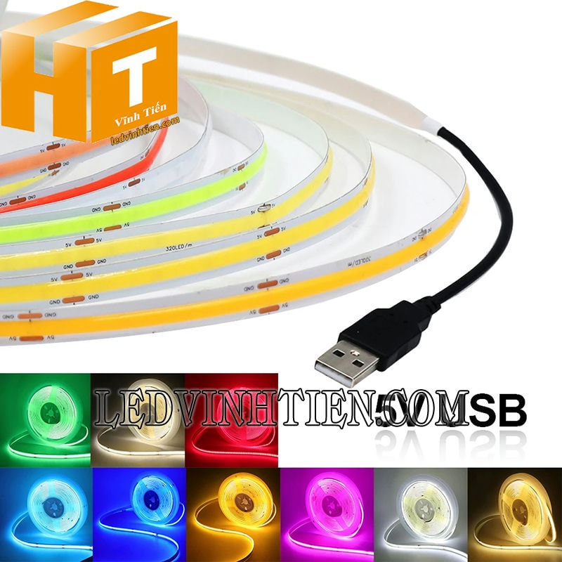 Led dây dán 5V COB cao cấp