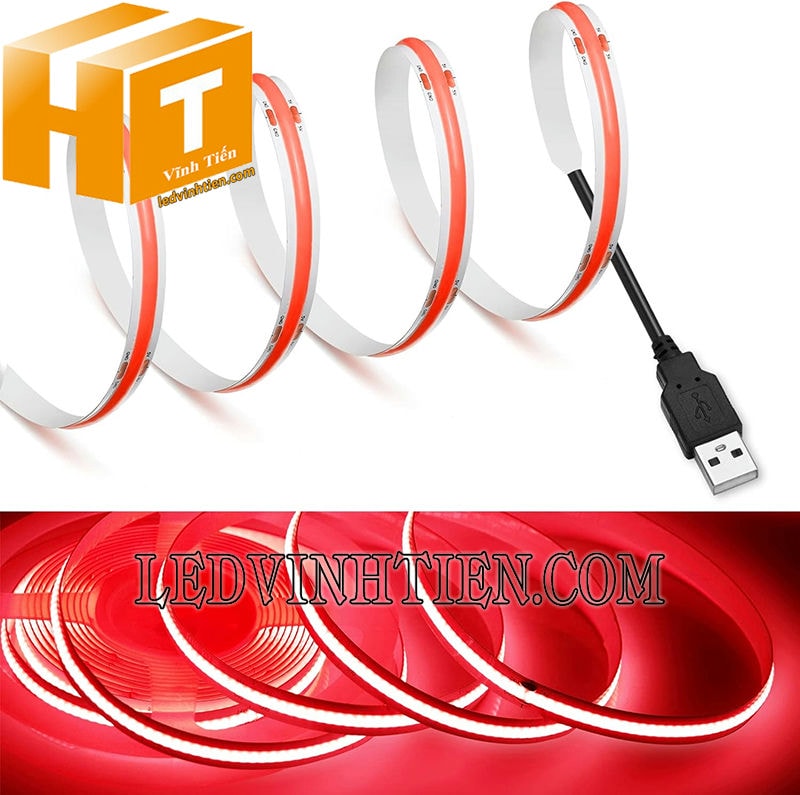 led-day-dan-cob-5v-mau-do