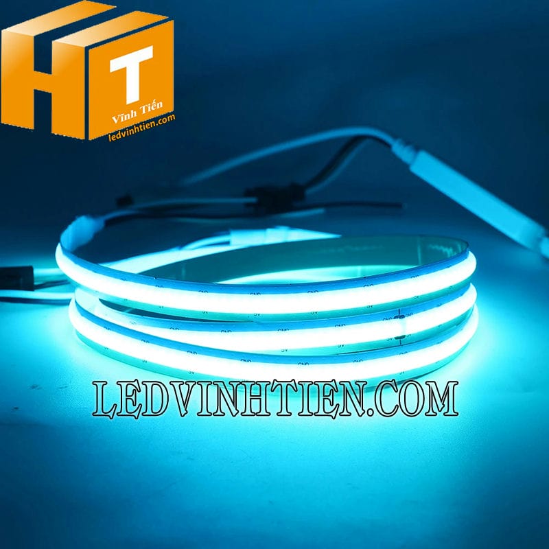 Đèn led dây dán COB 5V 2m màu xanh ngọc