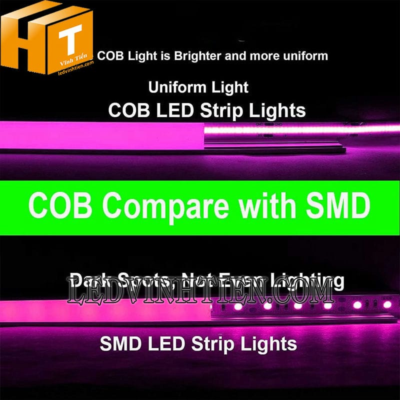 Led dây dán màu hồng siêu sáng