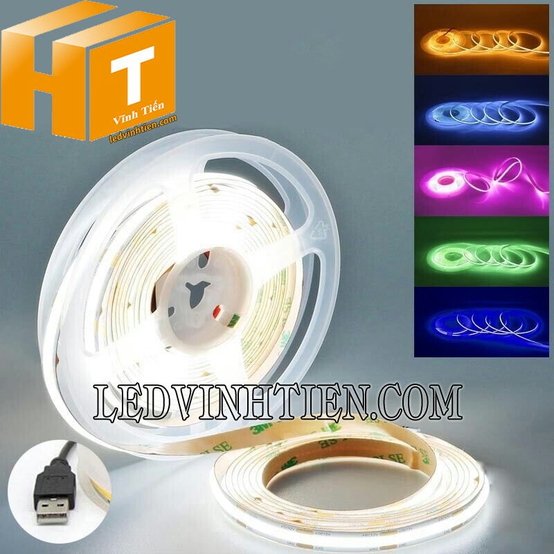 Dây đèn led COB 5m màu trắng