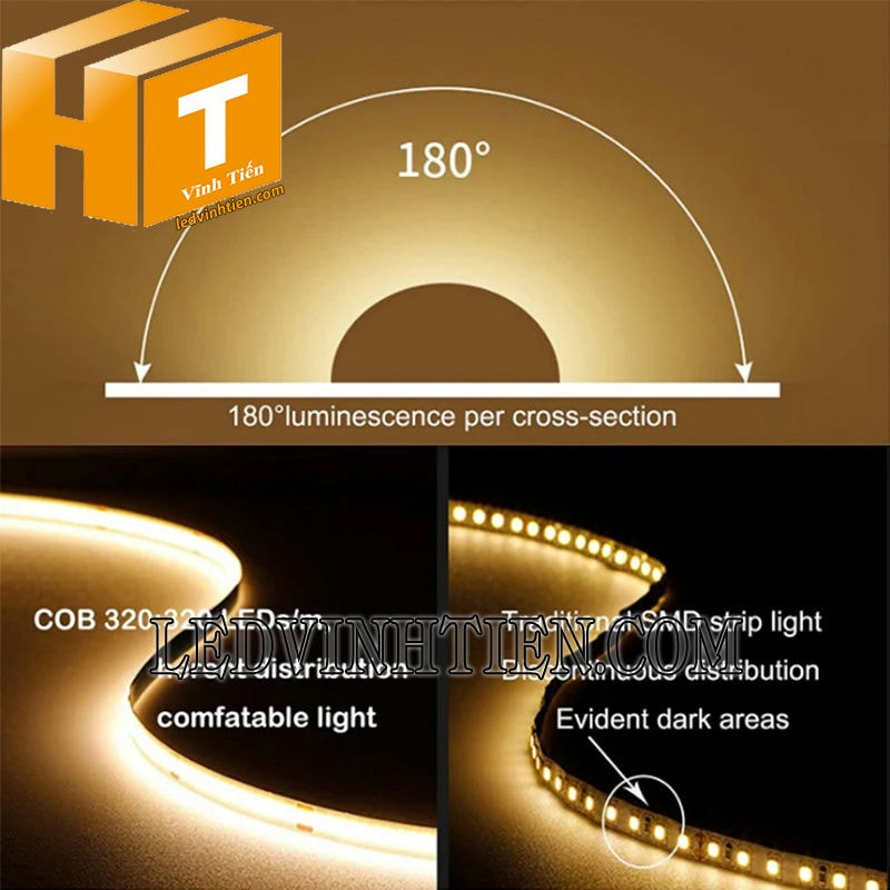 Led dây dán màu vàng cao cấp