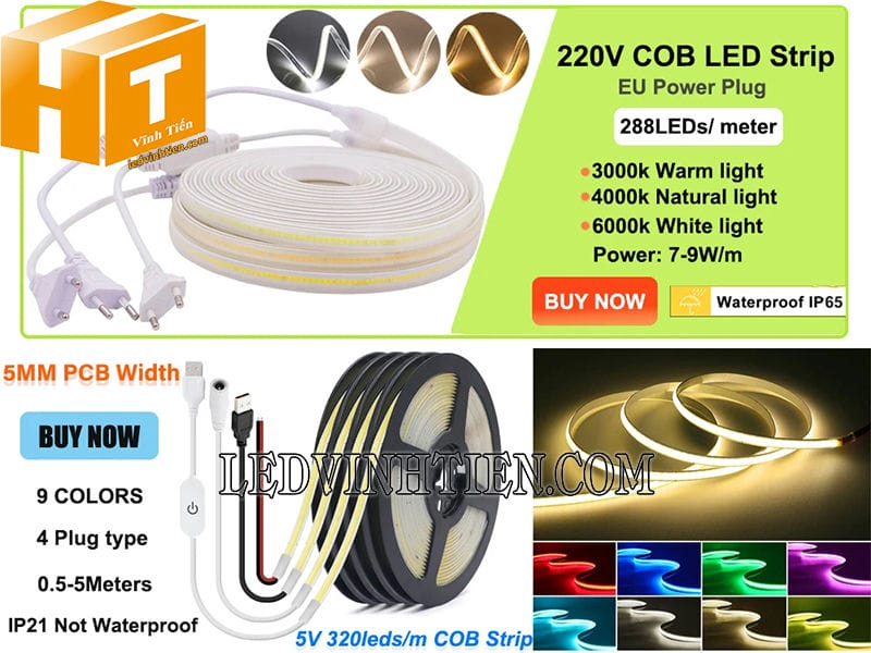 Đèn led dây COB giá rẻ