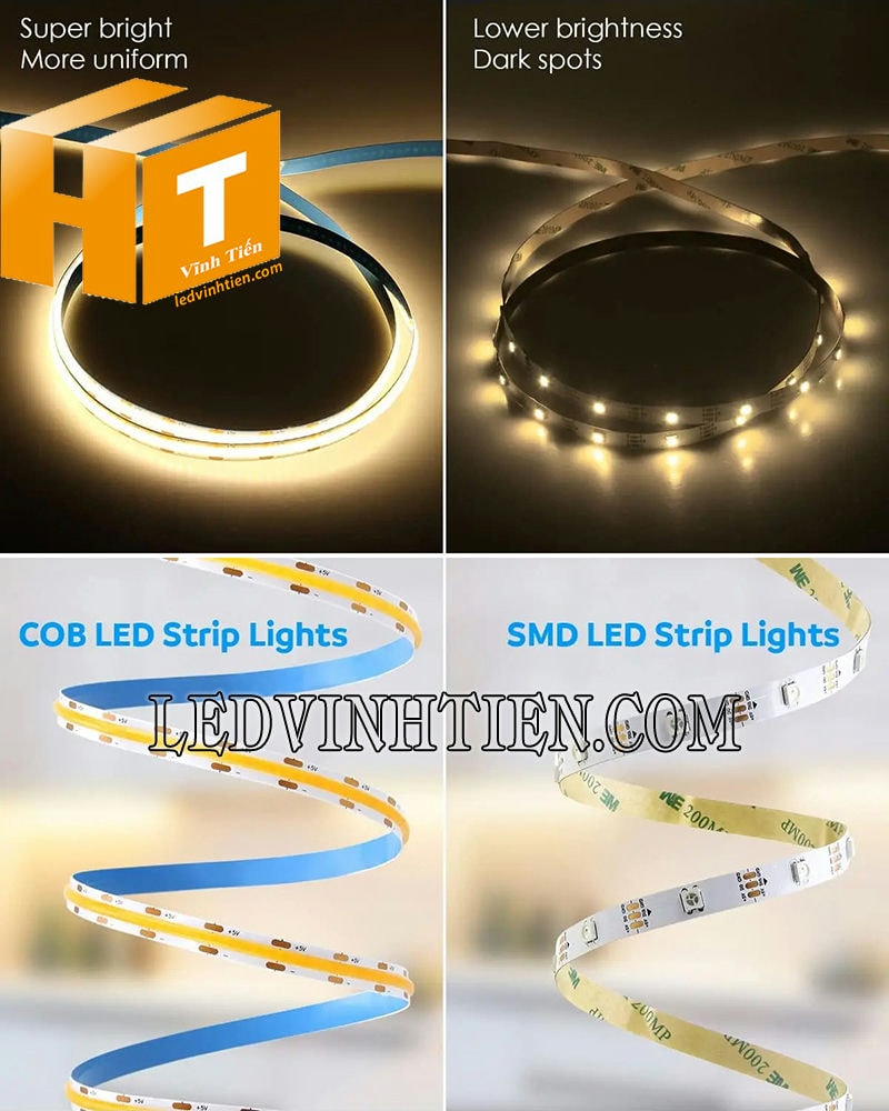 Đèn led dây 5V COB cao cấp