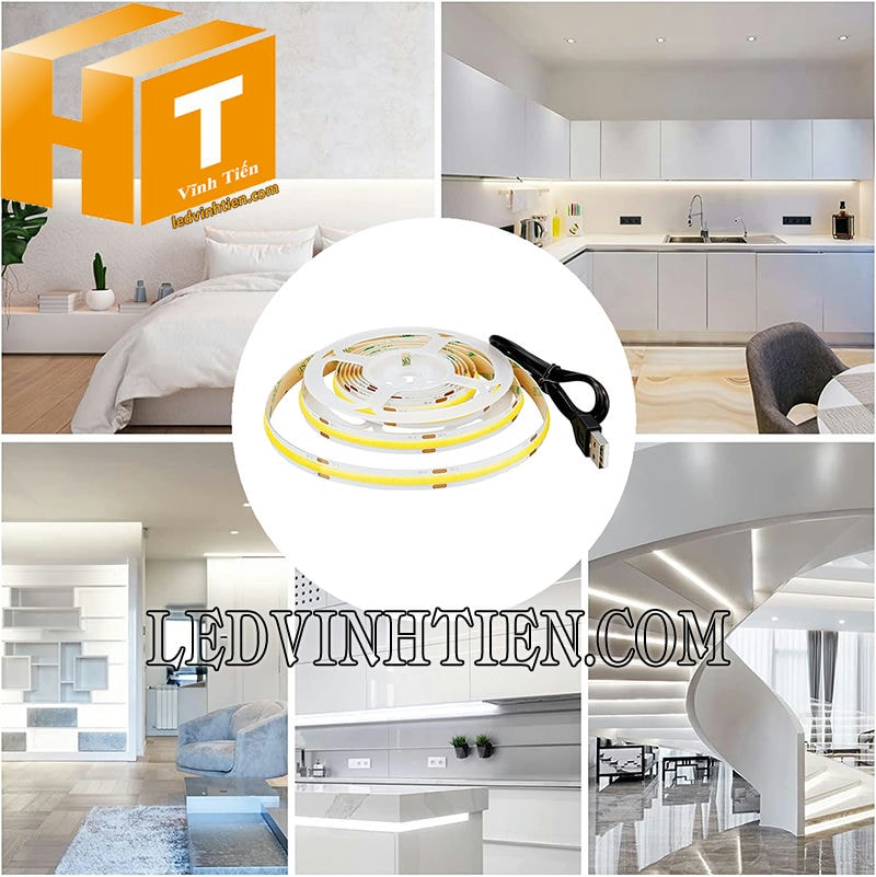 Đèn led dây COB dùng điện 5V DC giá rẻ