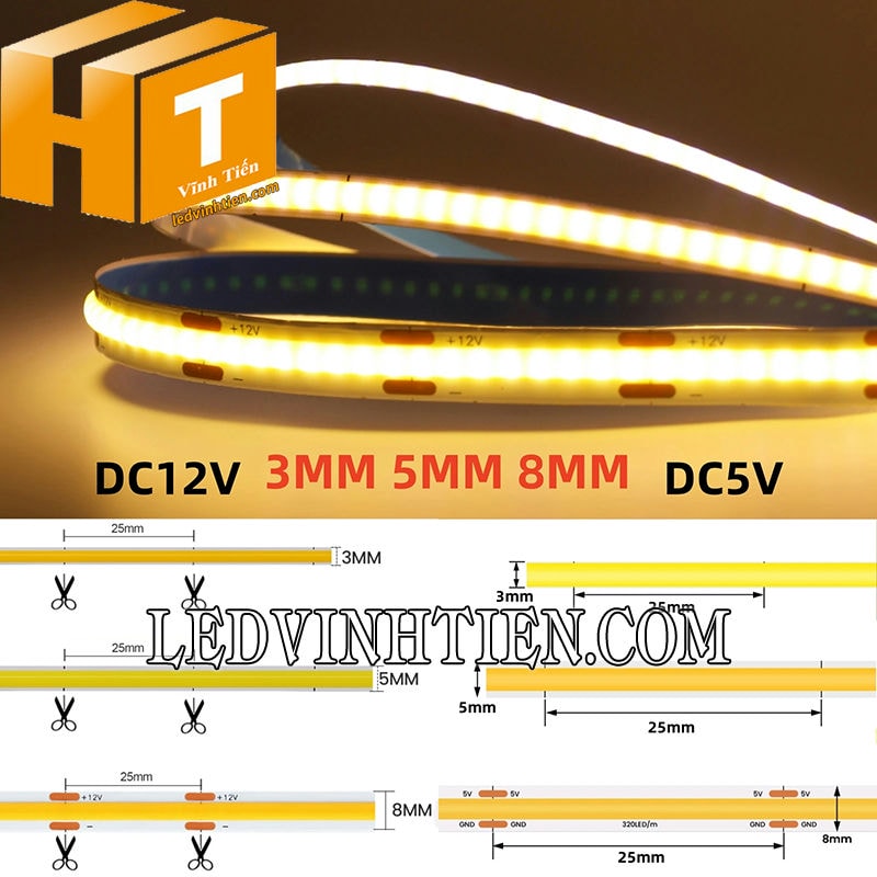 Đèn led dây COB loại tốt