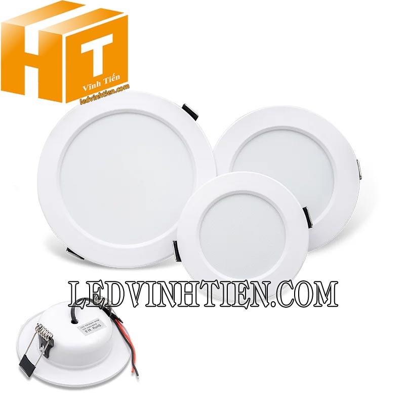 Đèn led downlight DLT 9W phi 118mm, chính hãng MPE