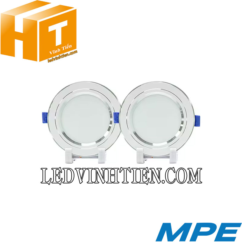 Đèn led downlight DLB 7W viền bạc, siêu sáng