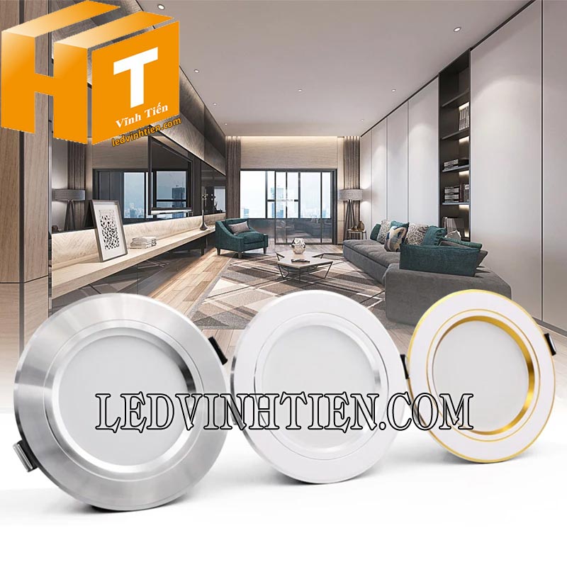 Đèn led downlight DLB 7W dùng chiếu sáng nhà ở, văn phòng