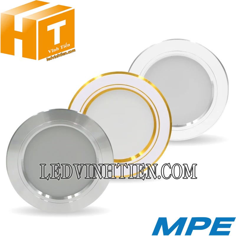 Đèn led downlight 3 màu DLB 9W Ø​140