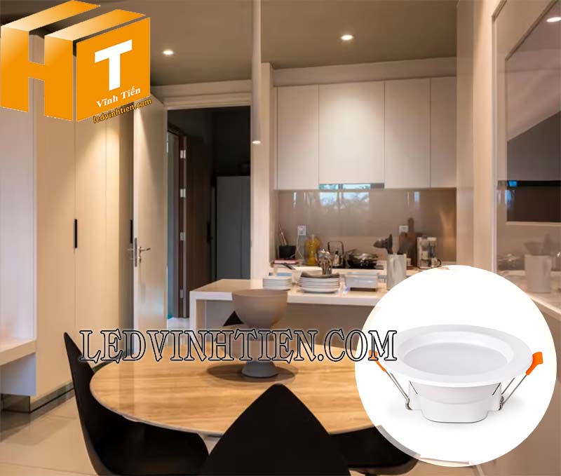 Đèn led downlight âm trần DLF 30W dùng chiếu sáng nhà phố, biệt thự