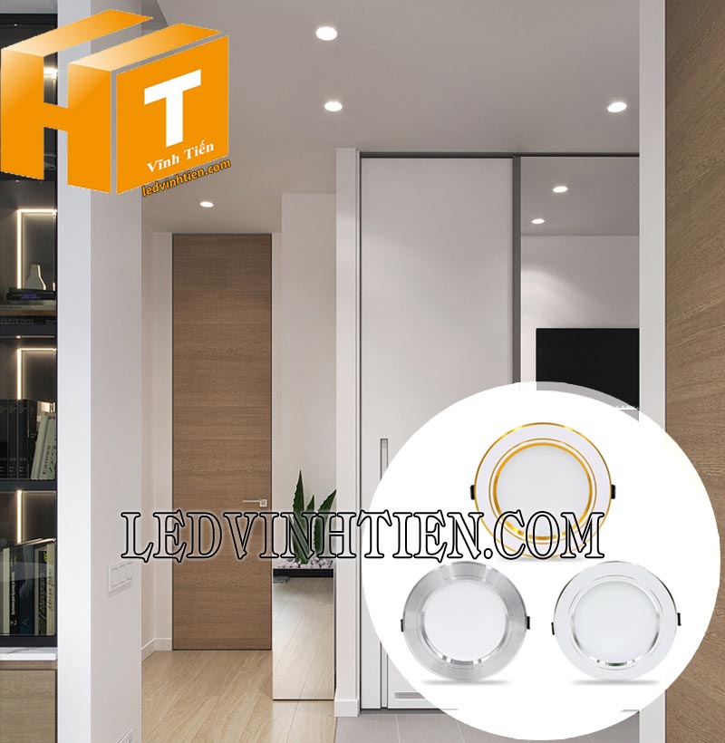 Đèn led downlight DLV 12W dùng chiếu sáng nhà ở, văn phòng