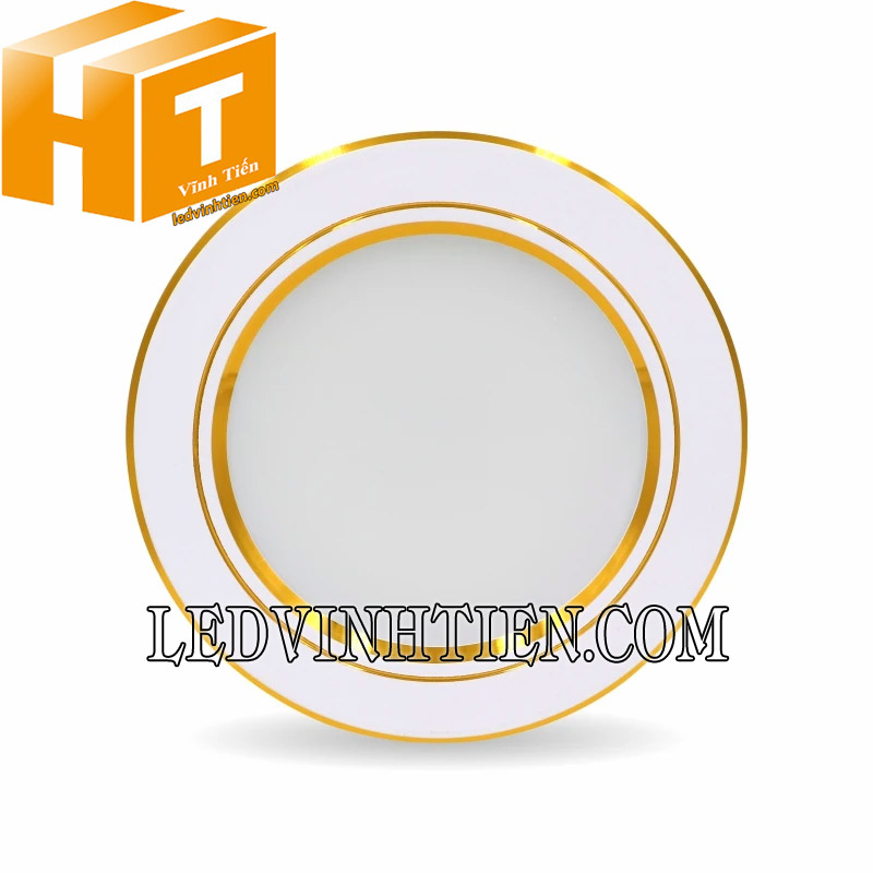 Đèn led downlight DLV 5W giá rẻ, viền vàng