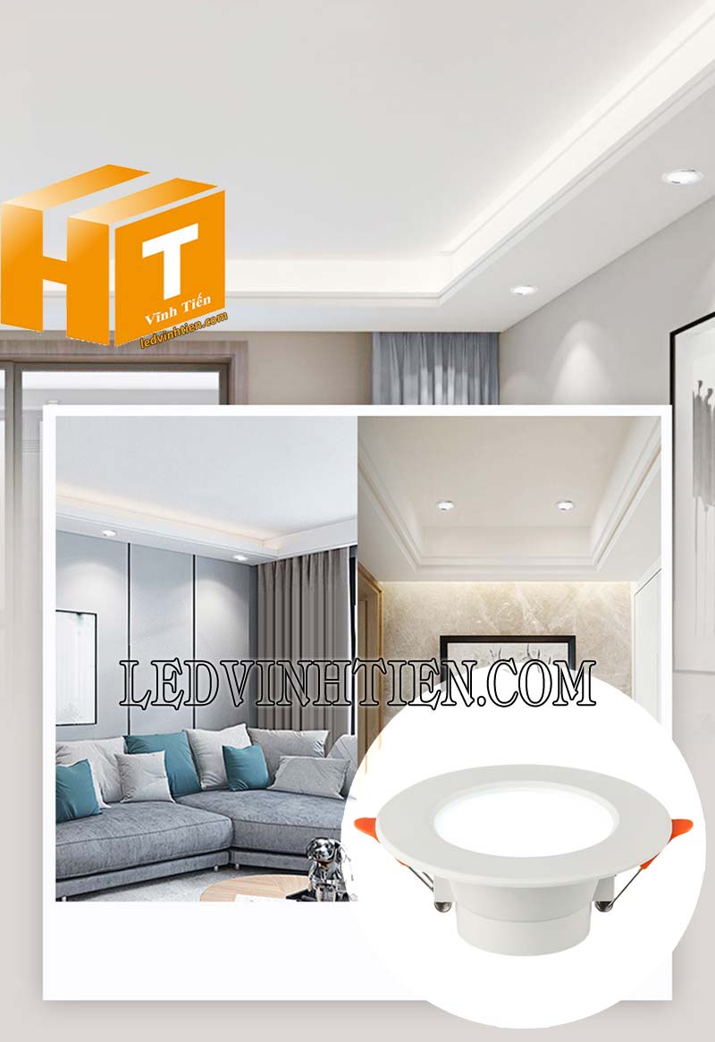 Đèn led downlight DLC 18W siêu sáng dùng chiếu sáng nhà ở, nội thất