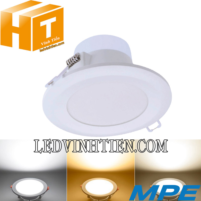 Đèn led downlight 3 màu DLC 24W MPE giá rẻ