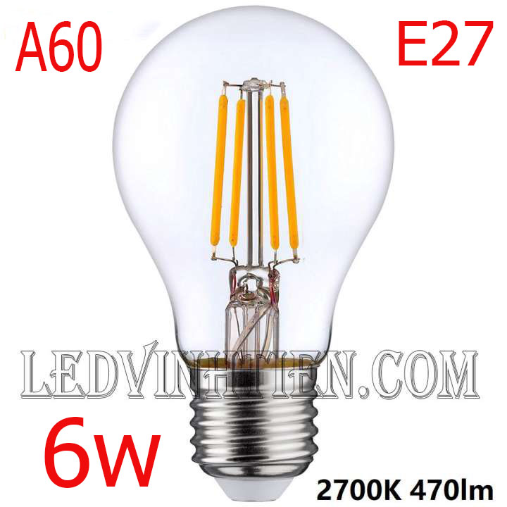 đèn led edison 6w a60