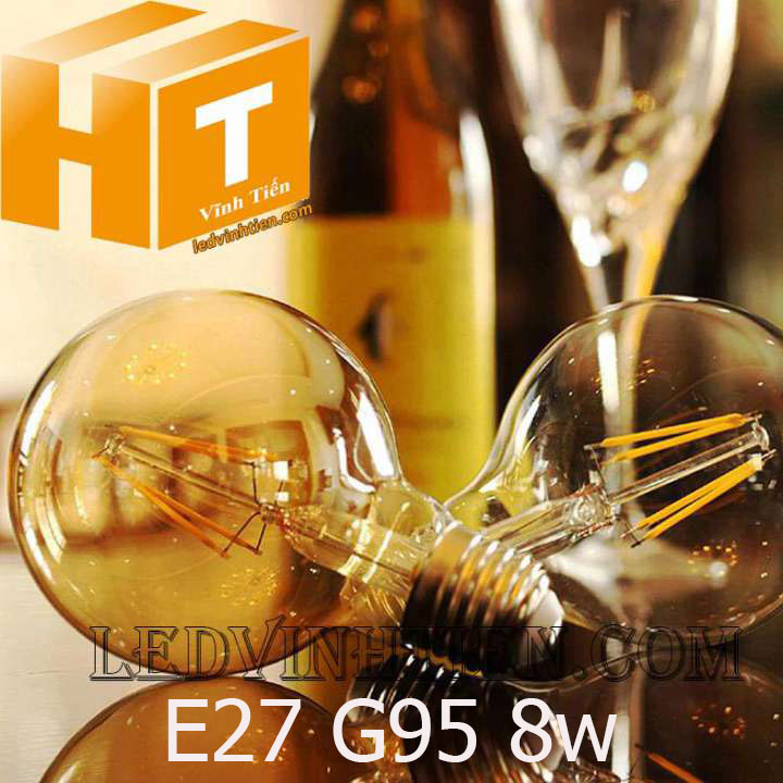 đèn edison g95 8w đuôi e27