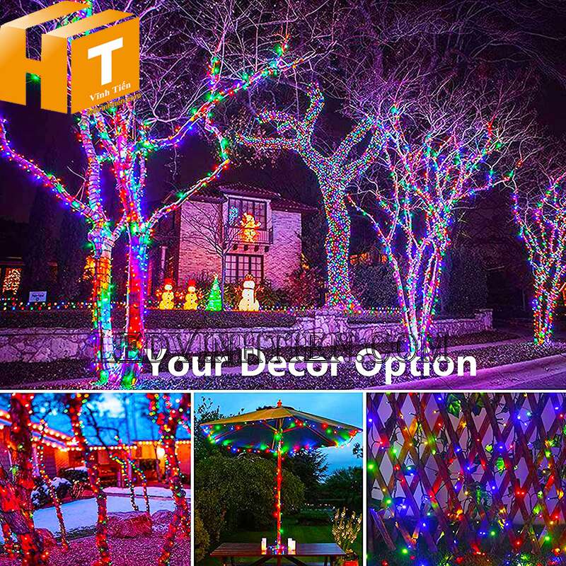 Đèn led dây trang trí noel đủ màu sợi dài 100m