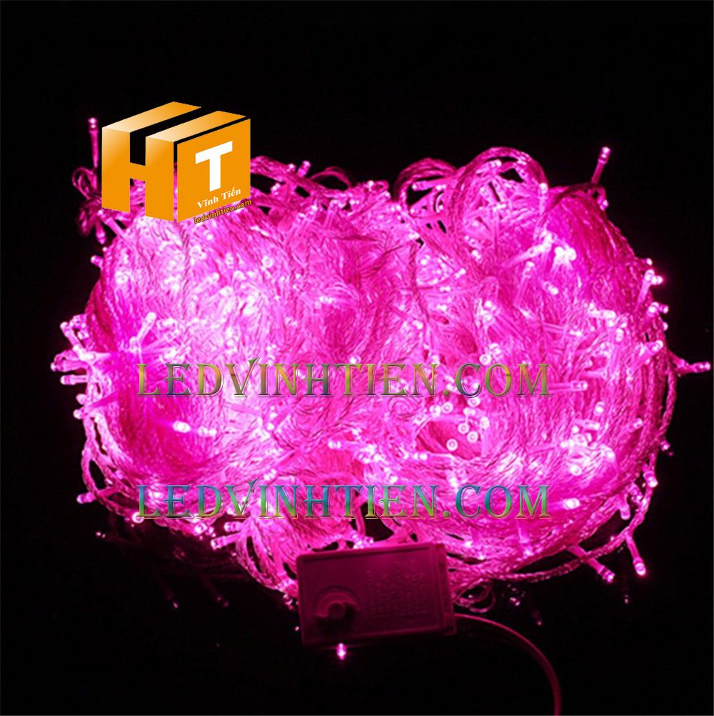Đèn led dây trang noel màu hồng chống nước
