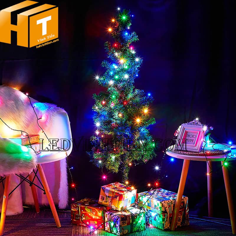 Đèn led dây trang trí noel nhiều màu, loại tốt, đủ màu, 10m