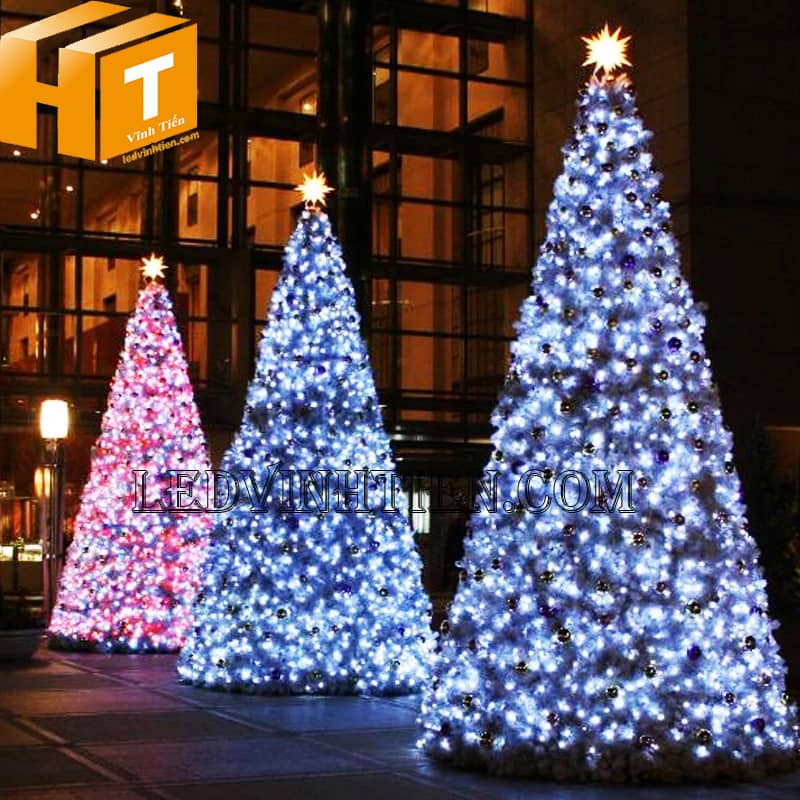 Đèn led trang trí noel ngoài trời siêu sáng, dây 10m