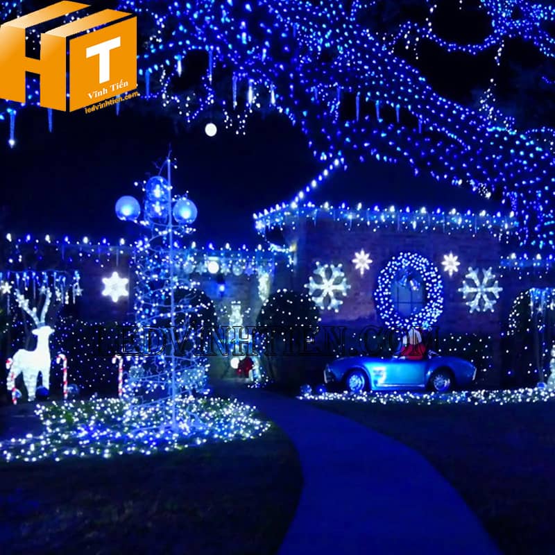 Dây đèn led trang trí noel, 220V, 10m