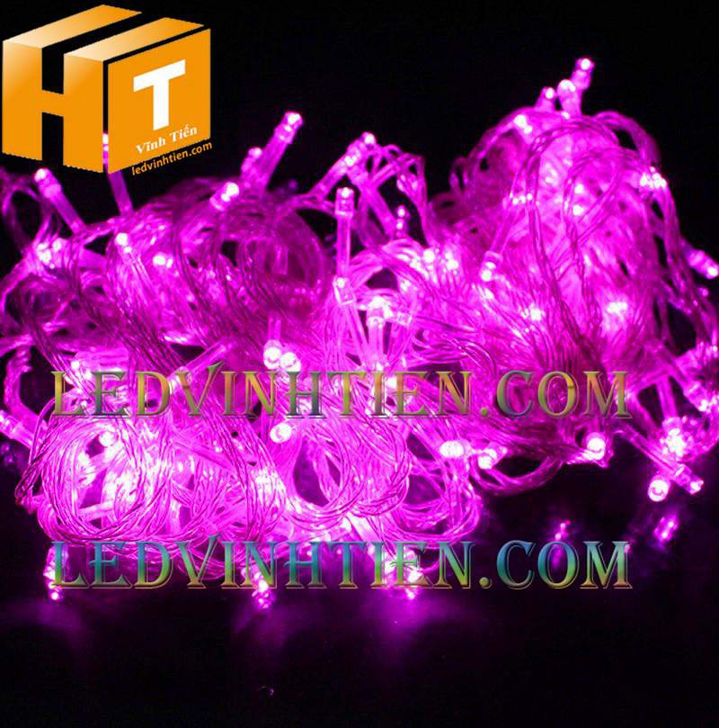 Đèn led noel 10m màu hồng hà nội