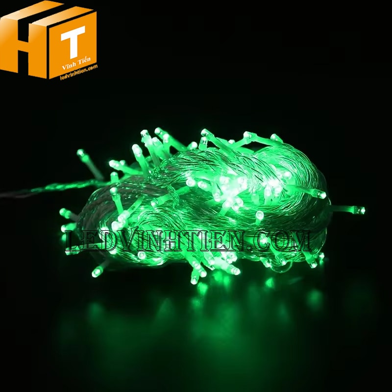 Dây đèn led trang trí noel màu xanh lá