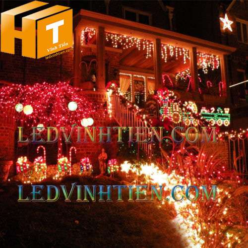 Đèn led trang trí noel màu đỏ Hà Nội