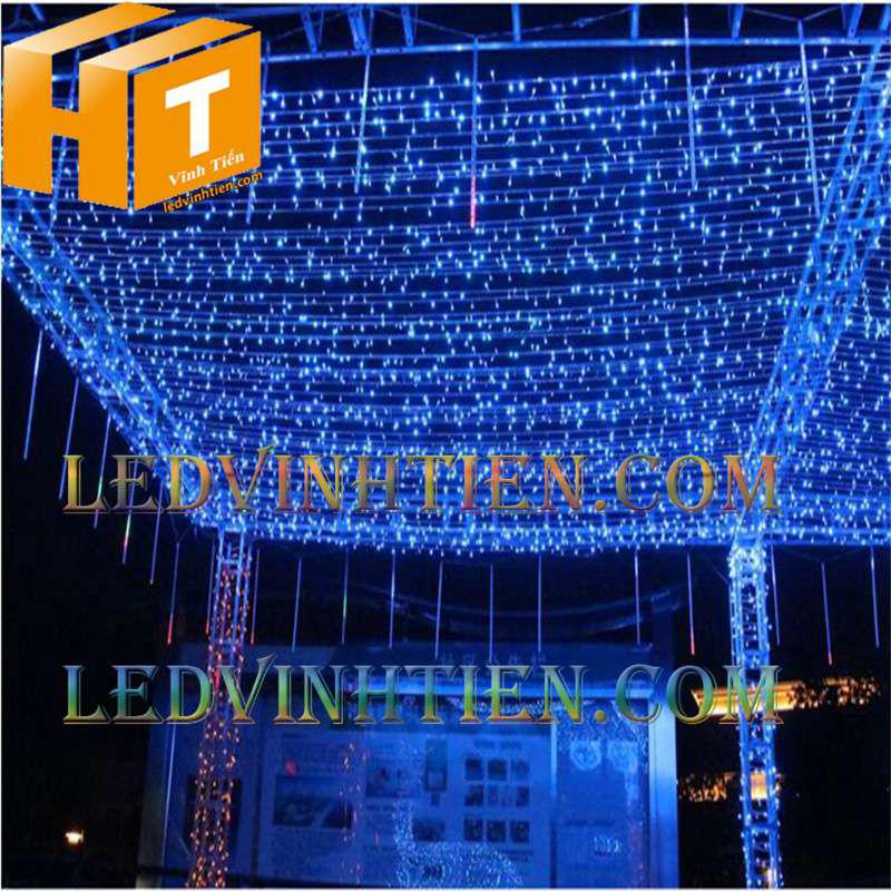 Đèn led trang trí cây thông noel màu xanh